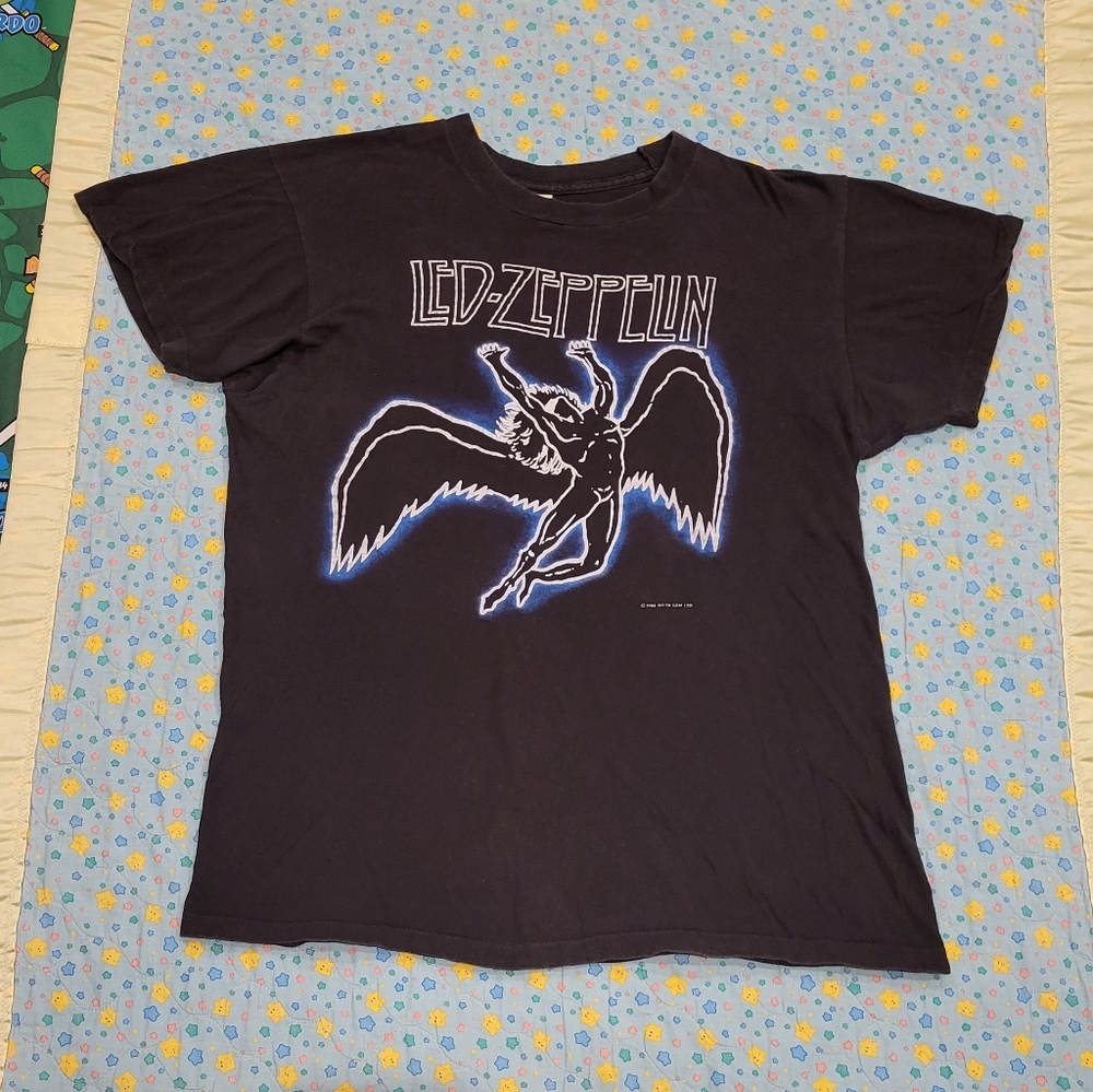 🎸 1984 Led Zeppelin 🔥 80s Shirt XL 🇺🇸 USA Vintage Original Zoso 💎 Band Tee